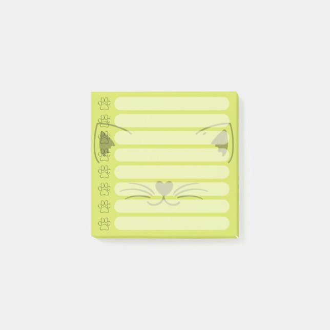 Post-it® Notes postales personnalisées de chats adorables (Devant)