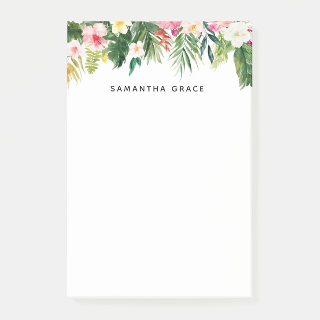 Post-it® Notes postales personnalisées de Feuilles tropicau (Devant)