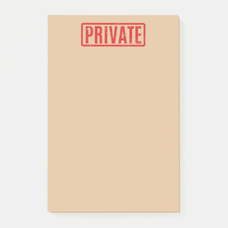 Post-it® Notes postales privées bloquées