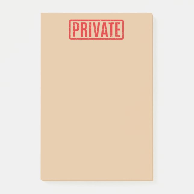 Post-it® Notes postales privées bloquées (Devant)