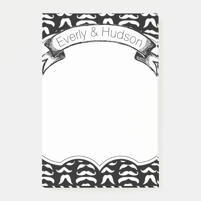 Post-it® Notes postit® pour l'Hipster de Moustache personna (Devant)