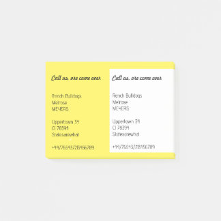 Post-it® Notes pour votre prospectus