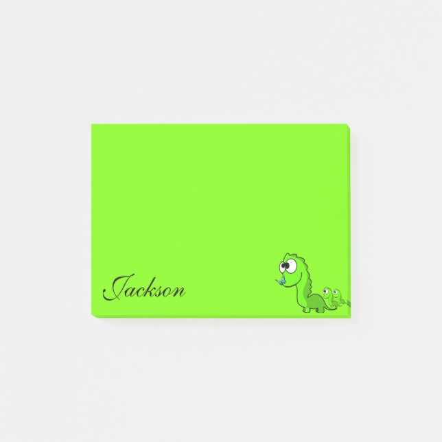Post-it® Notes Publier des notes, Dinosaur (Devant)
