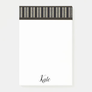 Post-it Notes Rayure Marron