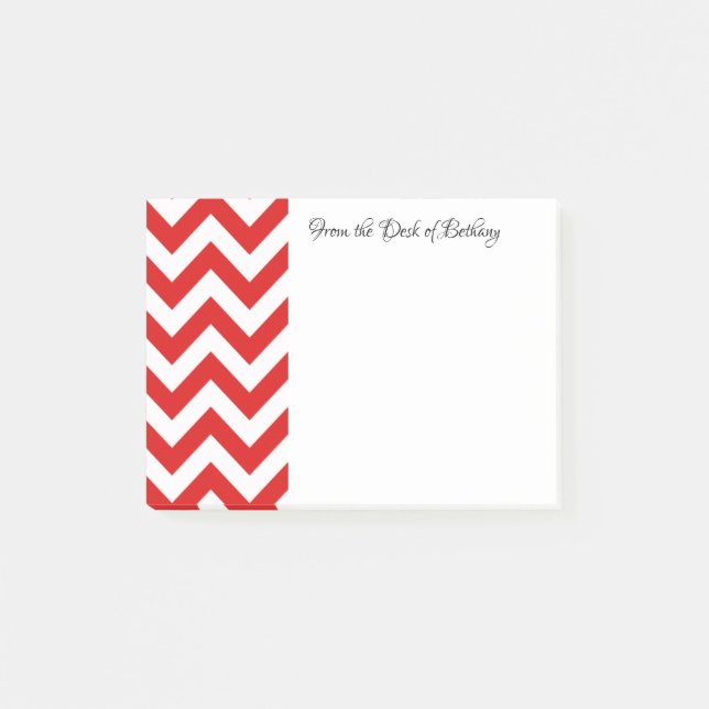 Post-it® Notes Red Chevron (Devant)