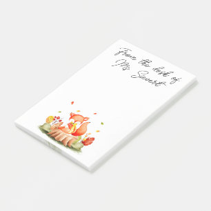 Post-it Notes Renard Automnal Mignon