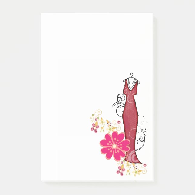 Post-it® Notes Robe Fleurie Robe à Fleurs Créateur de Robes (Devant)