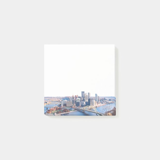 Post-it® Notes Skyline de Pittsburgh (Devant)