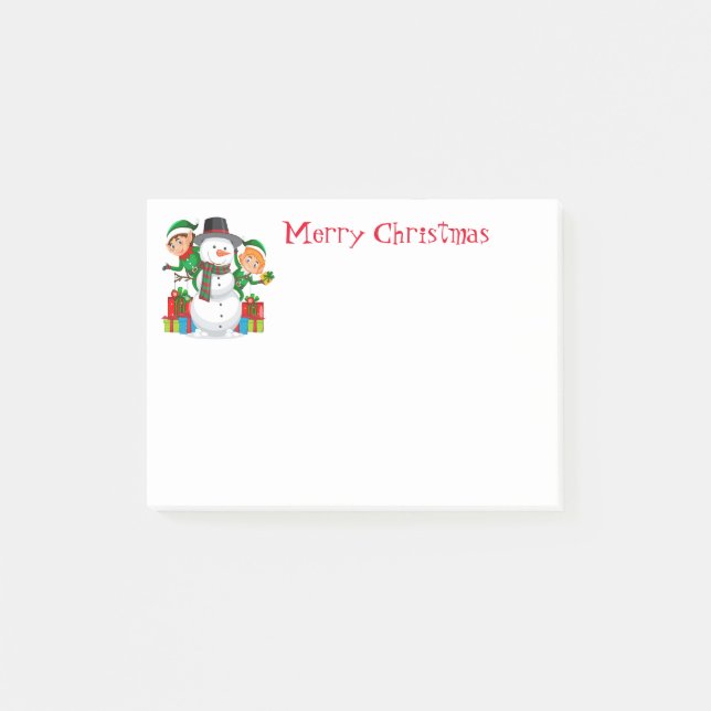 Post-It-Notes-Snowman Post-it Notes (Devant)