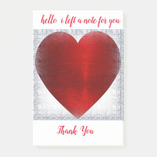 POST-IT® NOTES STICKY DU COEUR