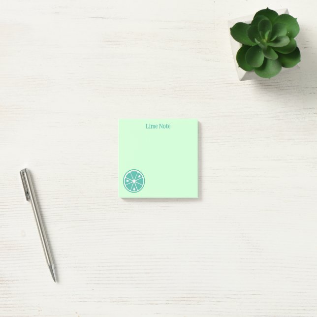 Post-it® Notes sur la chaux verte (Bureau)