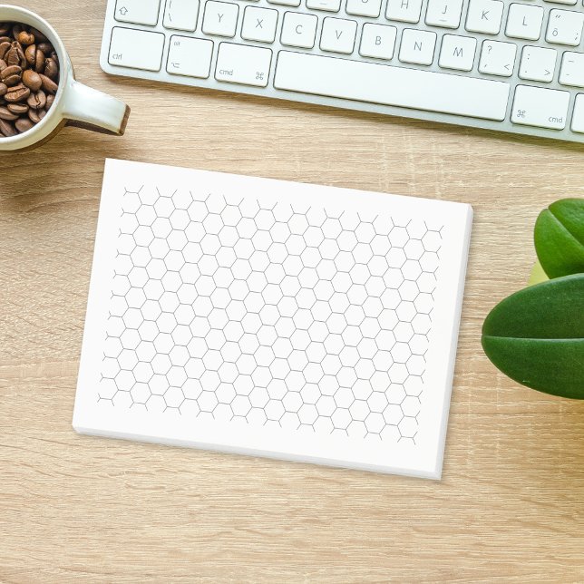 Post-it® Notes sur la chimie organique du Motif Hexagon (Hexagon Pattern Organic Chemistry Notes)