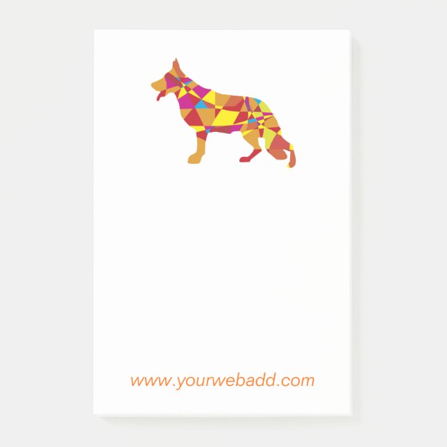 Post-it® Notes sur le Berger Allemand (Devant)