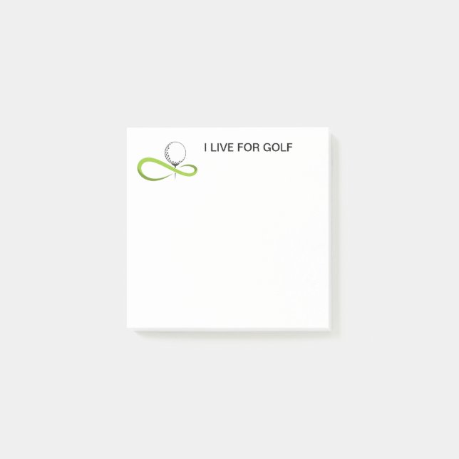 Post-it® Notes sur le billet de golf (Devant)