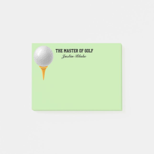 Post-it® Notes sur le billet de golf (Devant)