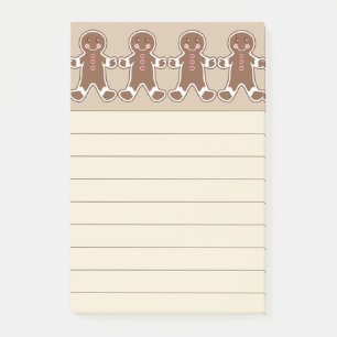 Post-it® Notes sur le billet sur le pain d'épice Brown