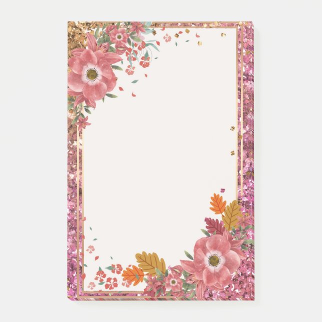Post-it® Notes sur le cadre de fleurs (Devant)