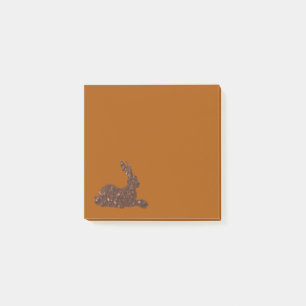 Post-it® Notes sur le lapin au chocolat Brown
