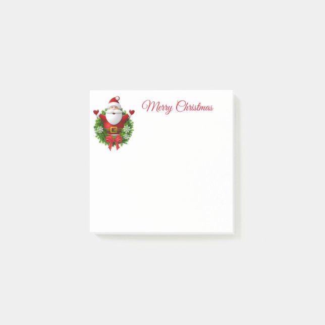 Post-it® Notes sur le post de Noël Père Noël (Devant)