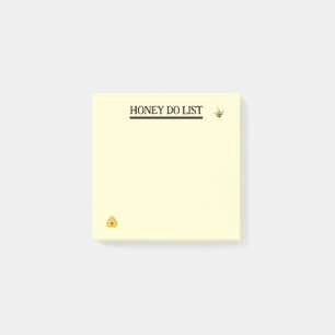 Post-it® Notes sur le thème de l'abeille de la liste de cho