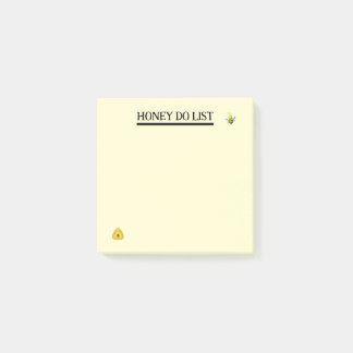 Post-it® Notes sur le thème de l'abeille de la liste de cho