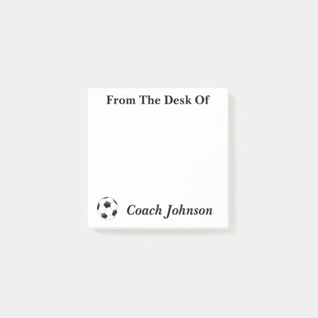 Post-it® Notes sur le thème du football (Devant)