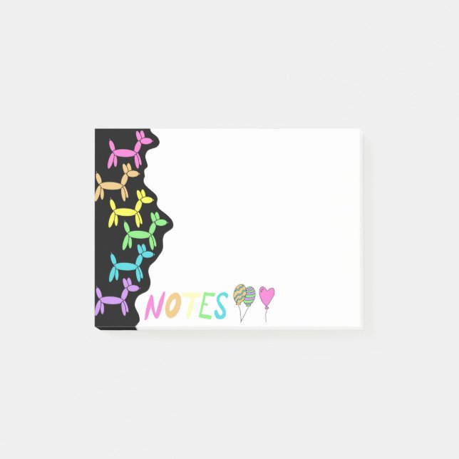 Post-it® Notes sur les animaux de ballon (Devant)