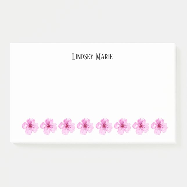 Post-it® Notes sur les fleurs personnalisées (Devant)
