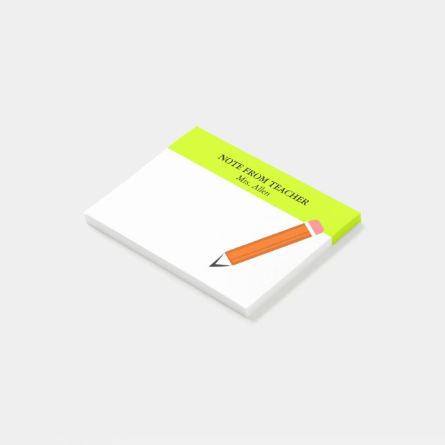 Post-it® Notes sur les messages de l'enseignant (Incliné)