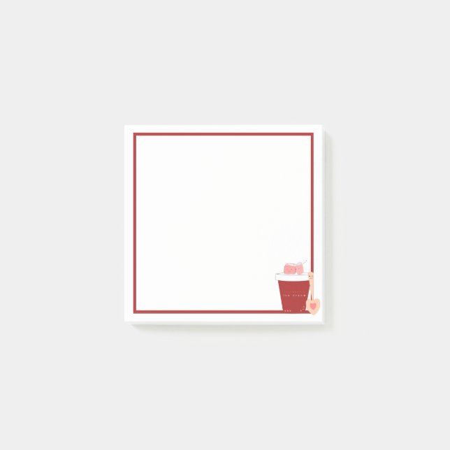 Post-It Notes | Tasse de glace et guimauve mignonn (Devant)