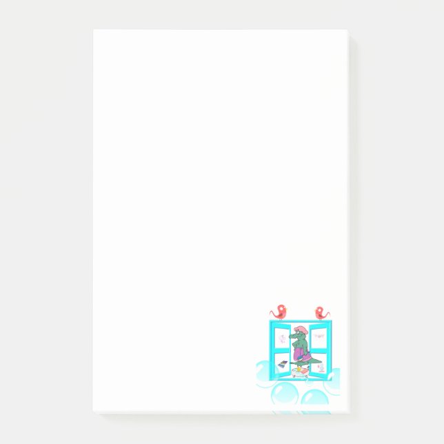 Post-it® Notes Temps de bain de l'alligator (Devant)