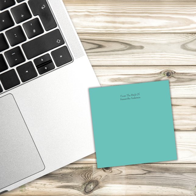 Post-it® Notes vert sarcelle personnalisées (Créateur téléchargé)