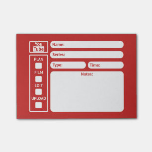 Post-it® Notes visuelles de planificateur de Youtube