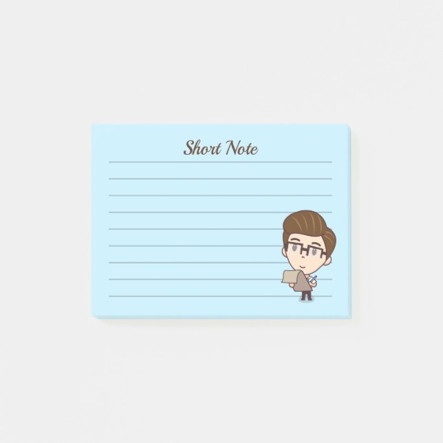 Post-it® Notule d'homme d'affaires (Devant)