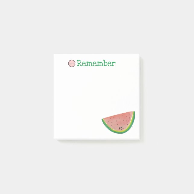 Post-it® N'oubliez pas, Kawaii Watermelon (Devant)