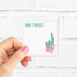 Post-it® N'oubliez pas le Plante Cactus
