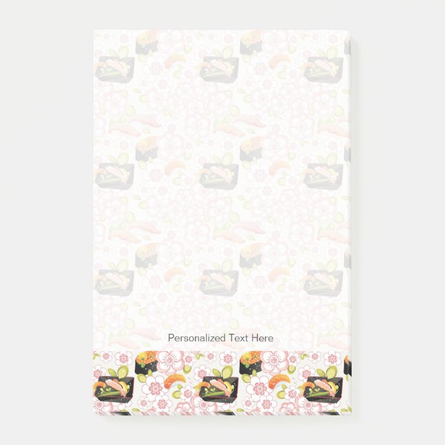 Post-it® Nourriture japonaise : Motif 2 de sushi (Devant)