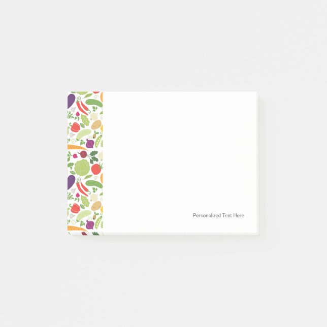 Post-it® Nourriture sur un arrière - plan blanc (Devant)