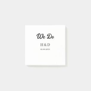 POST-IT® NOUS FAISONS LE NOM DU COUPLE LETTRE DATE DE MARIA