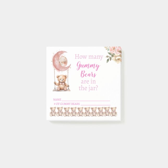 Post-it® Nous Pouvons Attendre Plus Tôt - Combien D'Ours Gu (Devant)