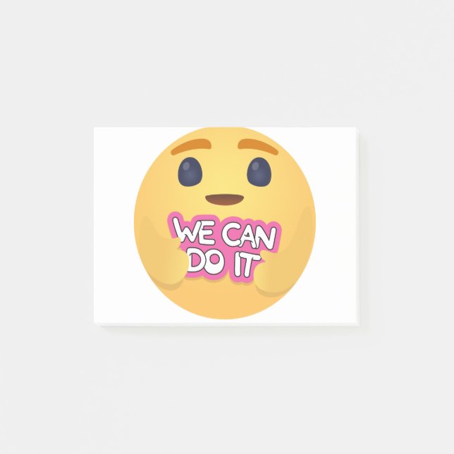 Post-it® Nous pouvons le faire soin Emojis (Devant)