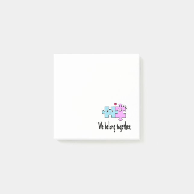 Post-it® Nous sommes faits pour être ensemble (Devant)