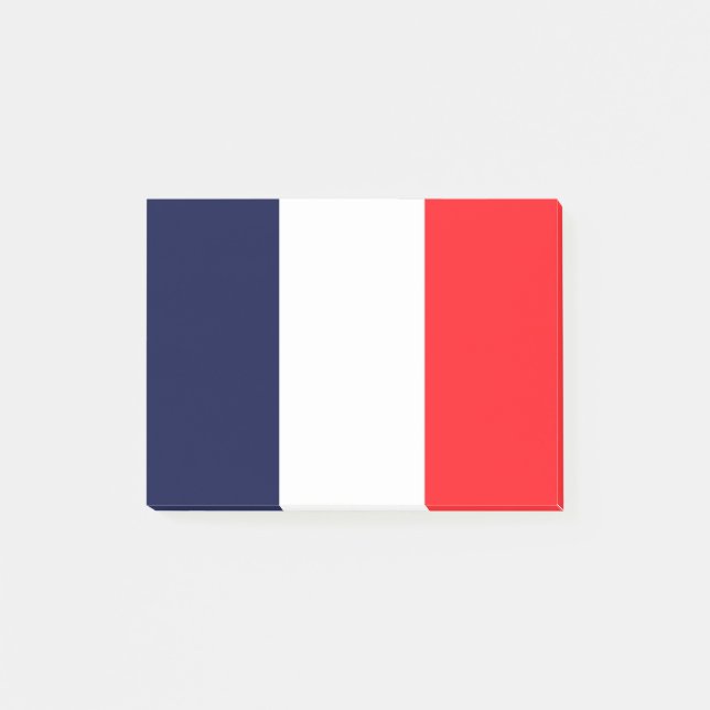 Post-it® Nouvelle couleur du drapeau français (Devant)