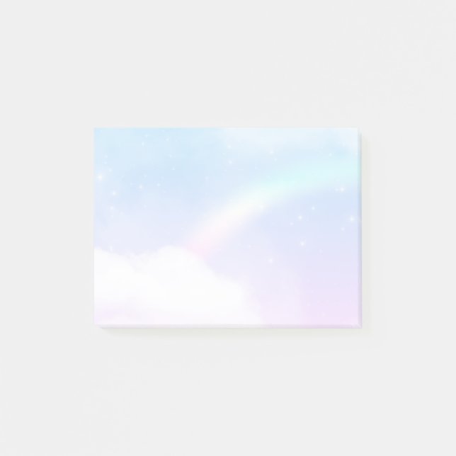 Post-it® Nuages pastel magiques et arc-en-ciel (Devant)