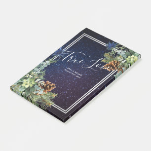 Post-it® Nuit étoilée Eucalyptus bleu chardon hiverMariage