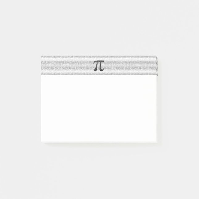 Post-it® Numéro noir d'origine pi jour symbole mathématique (Devant)