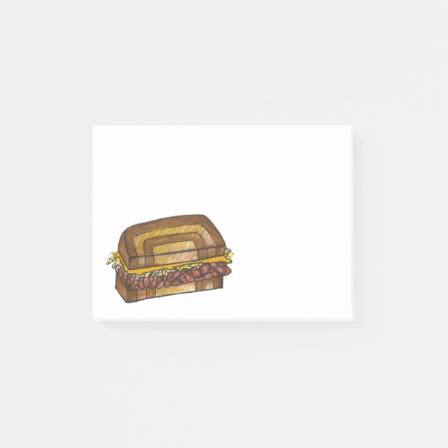 Post-it® NYC Jewish Deli Reuben Sandwich Foody Post Son (Devant)