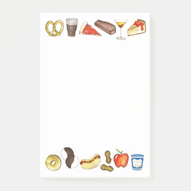 Post-it® NYC New York City Foods (Devant)