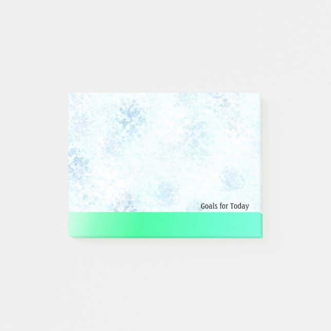 Post-it® Objectifs du modèle Blue Marble pour aujourd'hui (Devant)