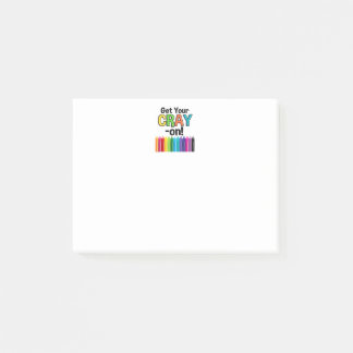 Post-it® Obtenez votre Cray On Rainbow Crazy Crayon Art Tea